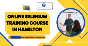 Student attending live online Selenium automation testing class on laptop